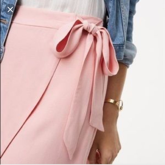 Loft Pink Wrap Skirt - Picture 3 of 8